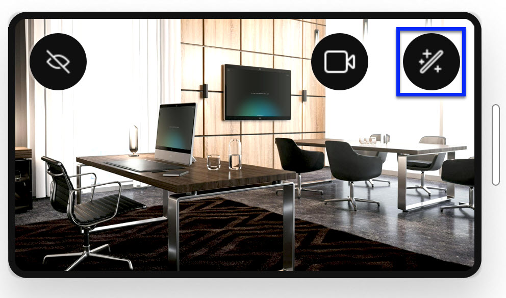 Webex Desk Series — Change it during a call