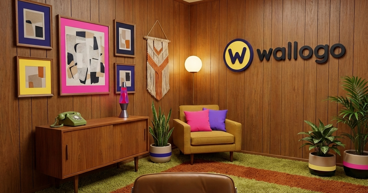 Fun virtual backgrounds with your logo | Wallogo